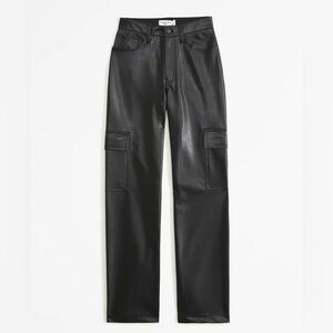 Abercrombie curve love vegan leather cargos